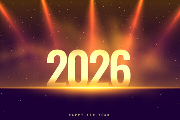 beautiful 2026 new year wishes background with focus light effect