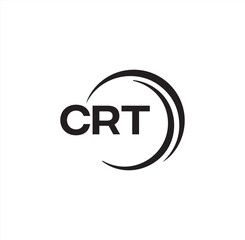 CRT set ,CRT logo. C R T design. White CRT letter. CRT, C R T letter logo design. Initial letter CRT letter logo set, linked circle uppercase monogram logo. C R T letter logo vector design.