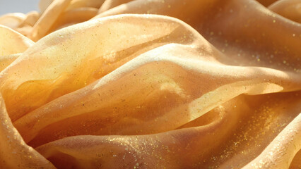 close up of soft translucent fabric glowing under afternoon sun