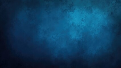 Fototapeta premium Abstract background displays a deep blue gradient with watercolor-like textures, creating a moody and artistic ambiance, with a subtle sense of depth and an evocative visual appeal that suits diverse