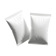 Realistic Plastic Food Pouch Mockup for Product Presentation.