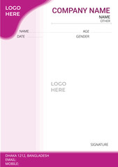 Modern Corporate Letterhead Design Template