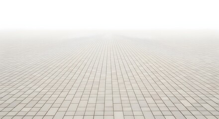 sidewalk block or the pattern of stone block paving. Empty floor in perspective view