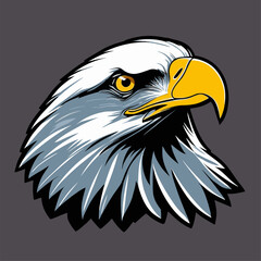cute vector image of a majestic eagle