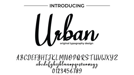Urban - Elegant Script Font for Smooth Handwritten Design and Creative Typography
