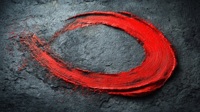 A red and black circular design on a dark background with a red and black circular pattern in the center.