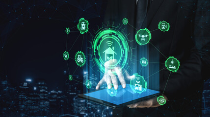 Concept of smart agriculture revolutionizes modern farming. Using innovation and automation, this...