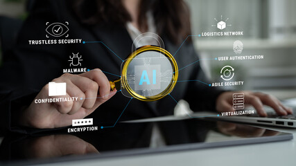 The role of AI in cybersecurity for advanced threat protection and data security. Using AI for...