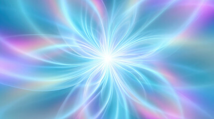 Obraz premium Ethereal Glow of Transcendence Representing Emotional Journey Through Vibrant Colors and Soft Light Transitions in Abstract Art