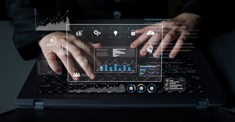 Data dashboard and analytics system supports business, analytics, and data insights through...