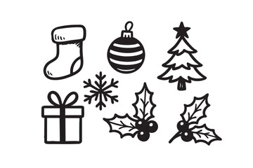 Handdrawn Illustration Christmas Decoration 