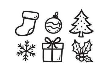 Handdrawn Illustration Christmas Decoration 