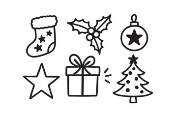 Handdrawn Illustration Christmas Decoration 