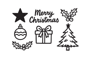 Handdrawn Illustration Christmas Decoration 