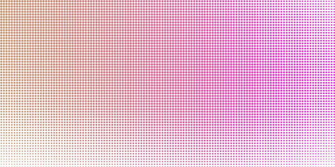 Pink orange polka dots gradient halftone background. Pop art cartoon dot texture with comic graphic design, Horizontal abstract pattern wall for cover digital technology. vector modern