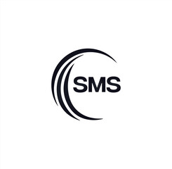 SMS set ,SMS logo. S M S design. White SMS letter. SMS, S M S letter logo design. Initial letter SMS letter logo set, linked circle uppercase monogram logo. S M S letter logo vector design.