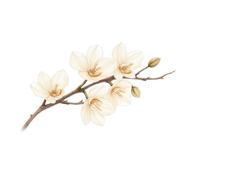 Dew‑gloss cymbidium minimalism