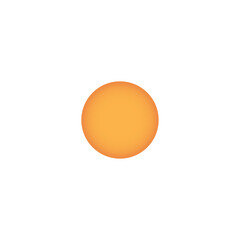 A Simple Orange Circle with a Subtle Gradient on a Transparent Background Representing Warmth and Energy