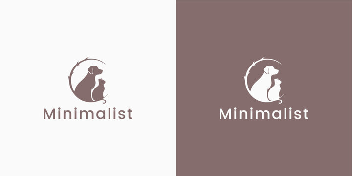 Floral ornament logo and icon set. Abstract beauty flower logo design collection.