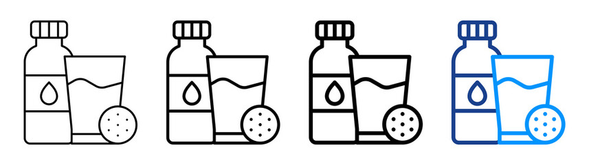 Refreshment Icon Different Style Outline Collection Set