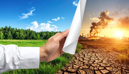 Climate Change Transforming Landscapes – A Visual Metaphor of Environmental Impact