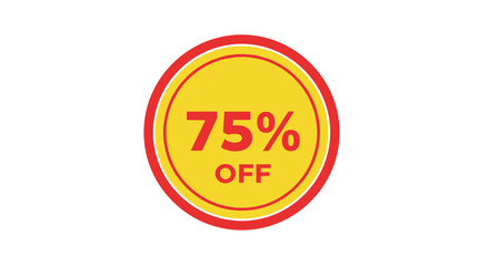 Grab incredible savings with a bold 75% off sale announcement perfect for driving customer excitement and boosting sales volume!, Generative AI.