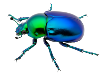 Isolated iridescent beetle specimen close-up , vibrant colors ,  Stunning Closeup of a Vibrant Blue Jewel Scarab Beetle Iridescent Shell Macro Photography 
