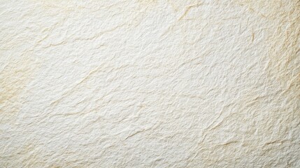 A close-up of a light beige to off-white textured natural stone surface, featuring rough, uneven layers and subtle cracks, a rugged, earthy background, blurred white background