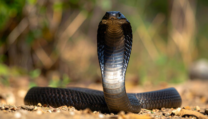 a Cobra was looking at the camera