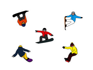 スノーボードイラスト