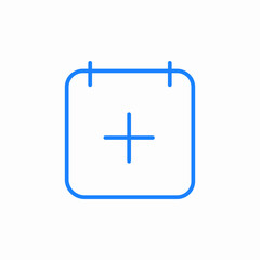 add event icon sign vector