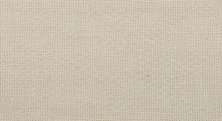 Close up view of a woven fabric texture in a light beige color with a visible grid pattern design