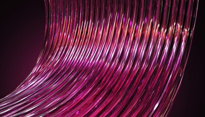 luxurious abstract background with a reeded glass texture in soft pink and rich magenta tones, featuring vertical glossy lines and a smooth reflective surface that conveys elegance and modernity