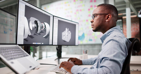 African-American Man Develops Jet Engine Model