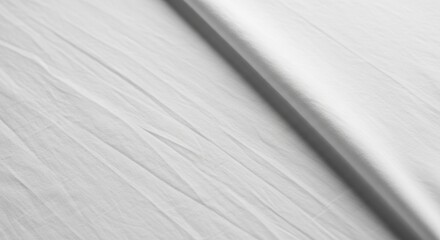 Obraz premium Abstract White Fabric Texture with Folds and Shadows