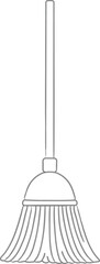 Hanging string mop with long handle