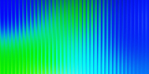 Vibrant gradient pattern with green and blue vertical stripes for abstract background design