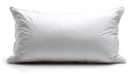 Fototapeta premium close up of a white pillow on white background ,White soft pillow . 