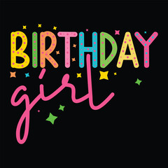 Happy Birth Day  Colorful Birthday T-shirt design