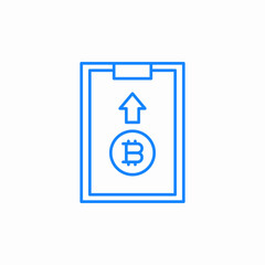 bitcoin trading icon sign vector