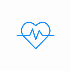 heart pulse icon sign vector