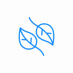 leafes pair icon sign vector