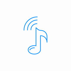 music note icon sign vector