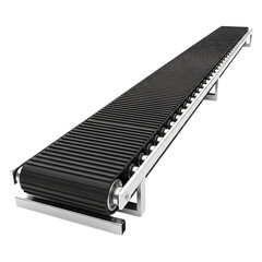 Industrial conveyor belt system efficiently moving goods for modern logistics and manufacturing operations