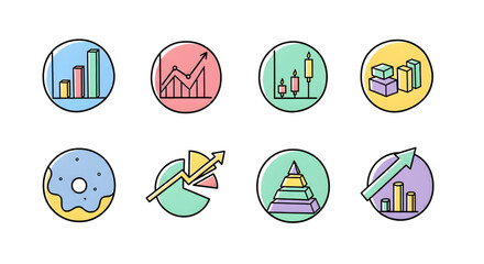 Financial and Market Analytics Icon Pack