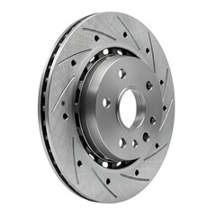 High performance drilled and slotted brake rotor engineered for superior stopping power and heat dissipation