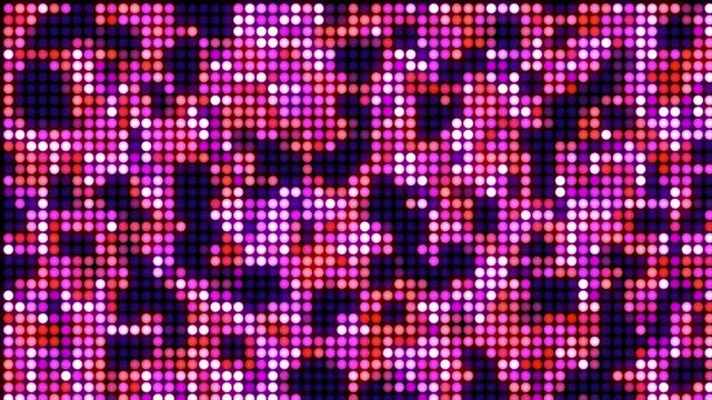 Gradient flickering dots animation on black background. Seamless motion- Futuristic digital background for technology. Data and technology background looping. Digital halftone dots seamless loop.