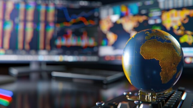 Detailed Visualization of Global Financial Markets with Focus on Africa and Digital Data Analytics