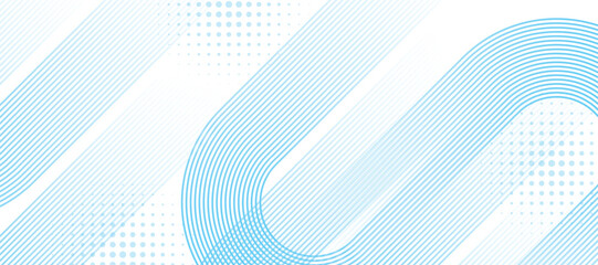 Abstract minimalist background with concentric diagonal rounded line pattern. Futuristic technology graphic design. Suit for business, cover, header, wallpaper, corporate, website, flyer