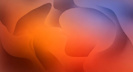 Obraz premium Abstract Organic Fluid Shapes Gradient Background in Warm Red and Cool Purple Tones